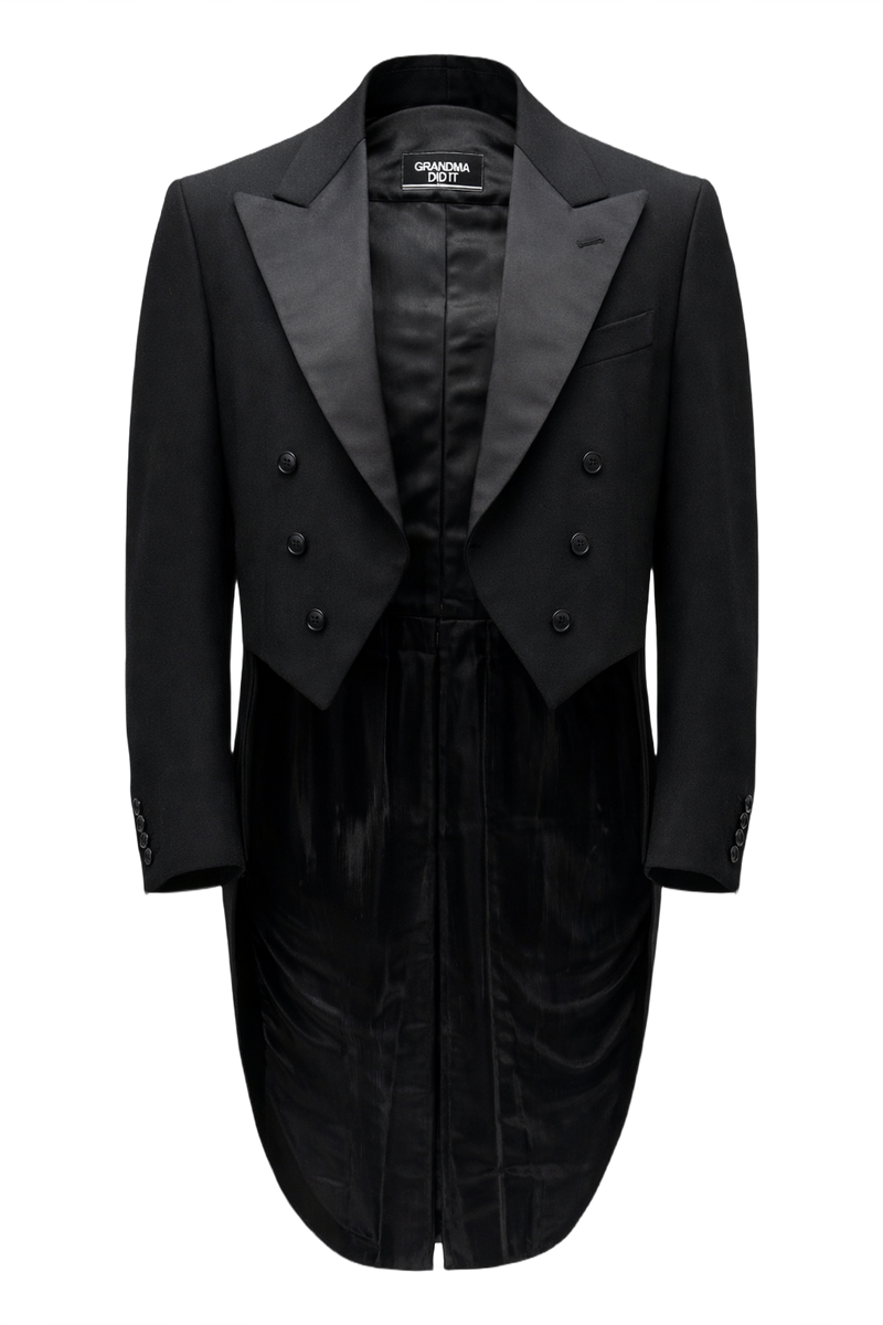 1930s Black Wool Jacket - Front View