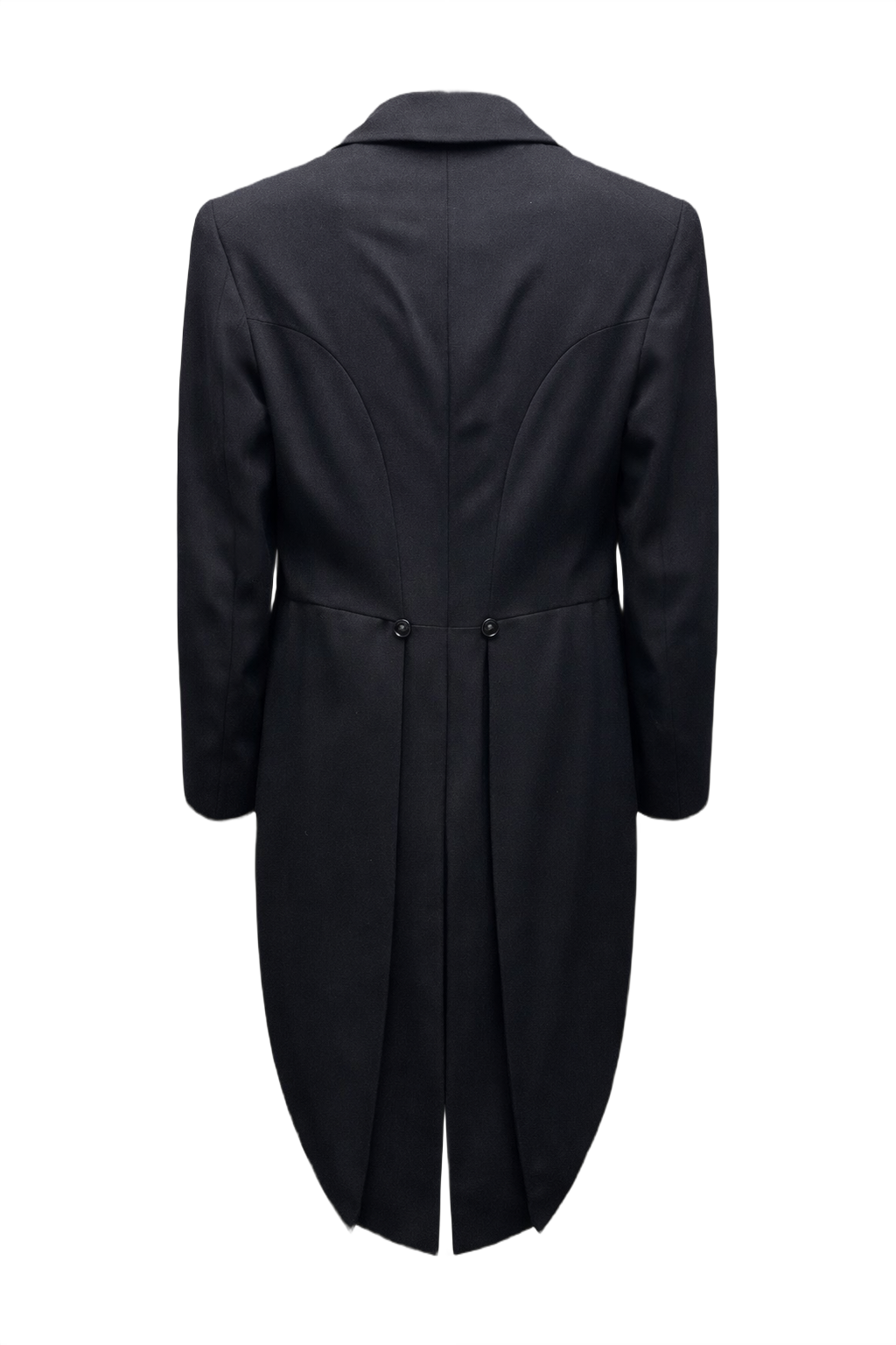 1930s Black Wool Jacket - Back View