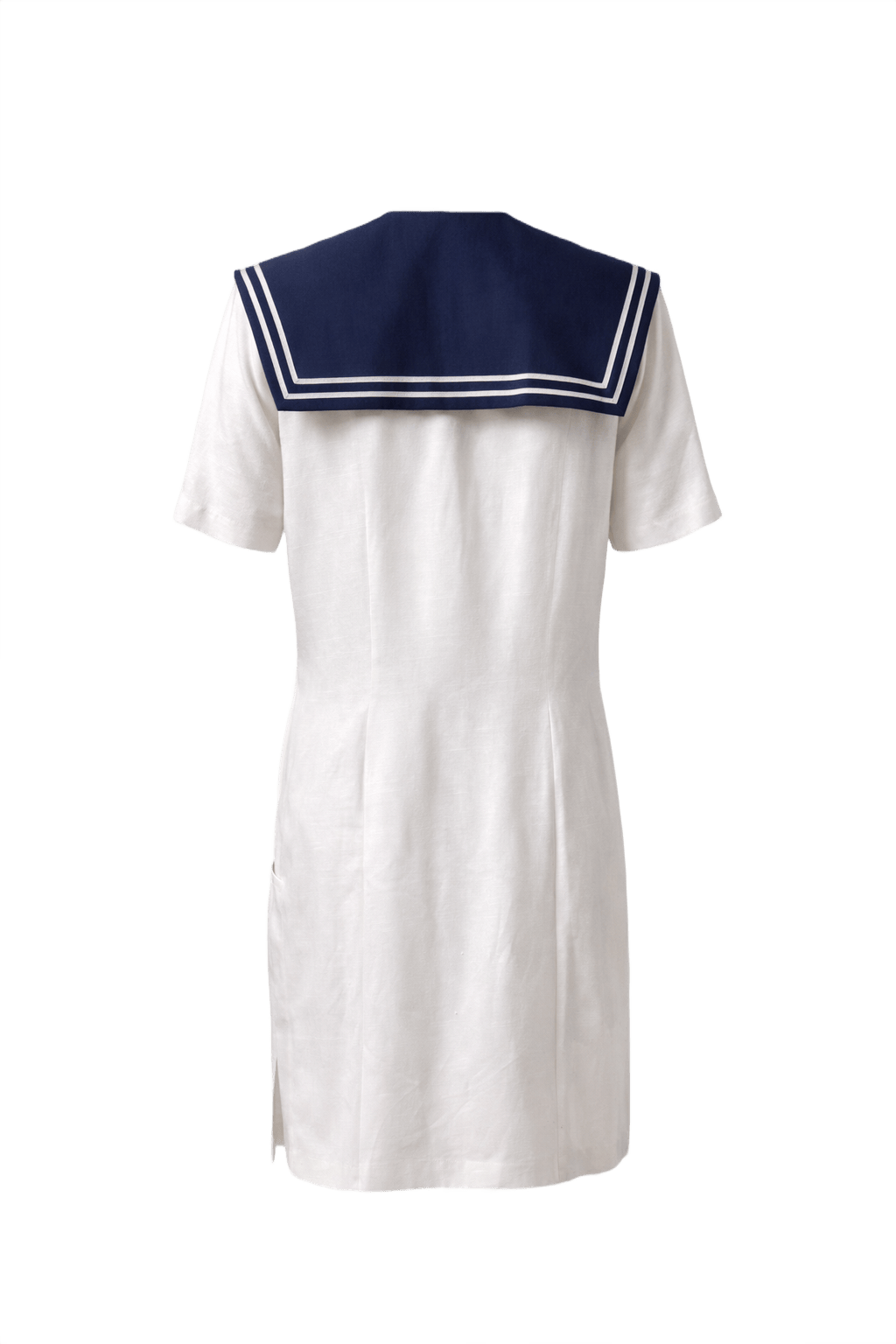 1930s White Cotton Dress - Back View