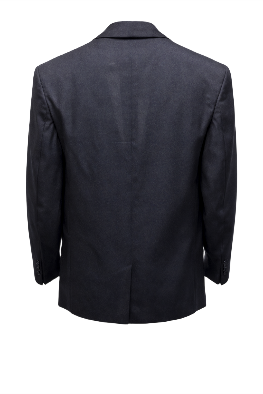 1930s Navy Blue Wool Blend Blazer - Back View
