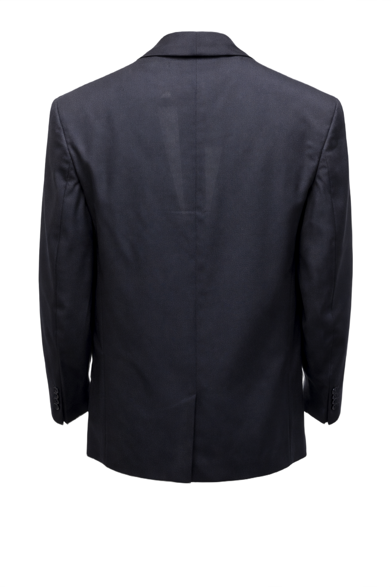 1930s Navy Blue Wool Blend Blazer - Back View