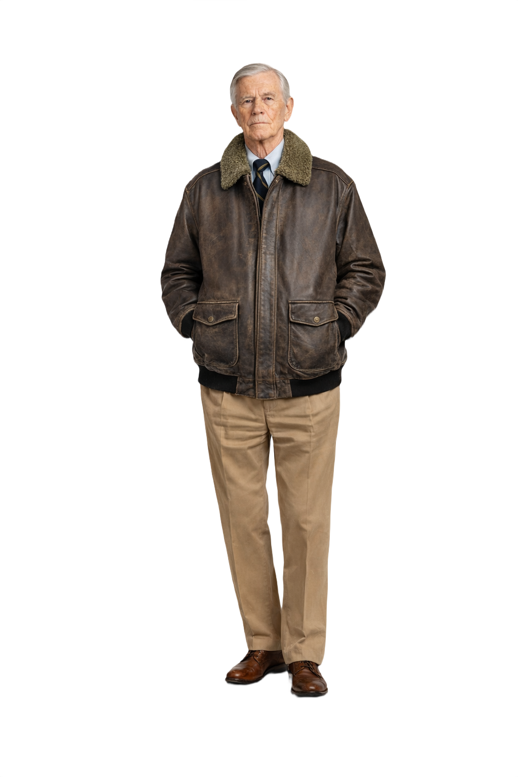 1980s Dark Brown Leather Jacket - Model