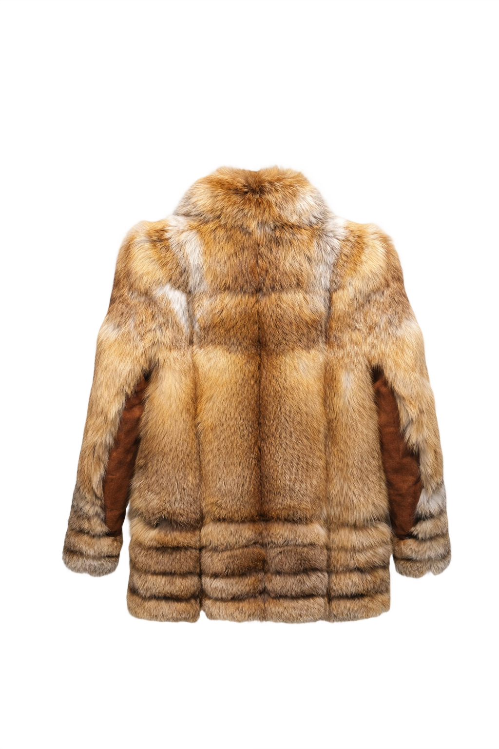 1970s Warm Brown Fur Coat - Back View