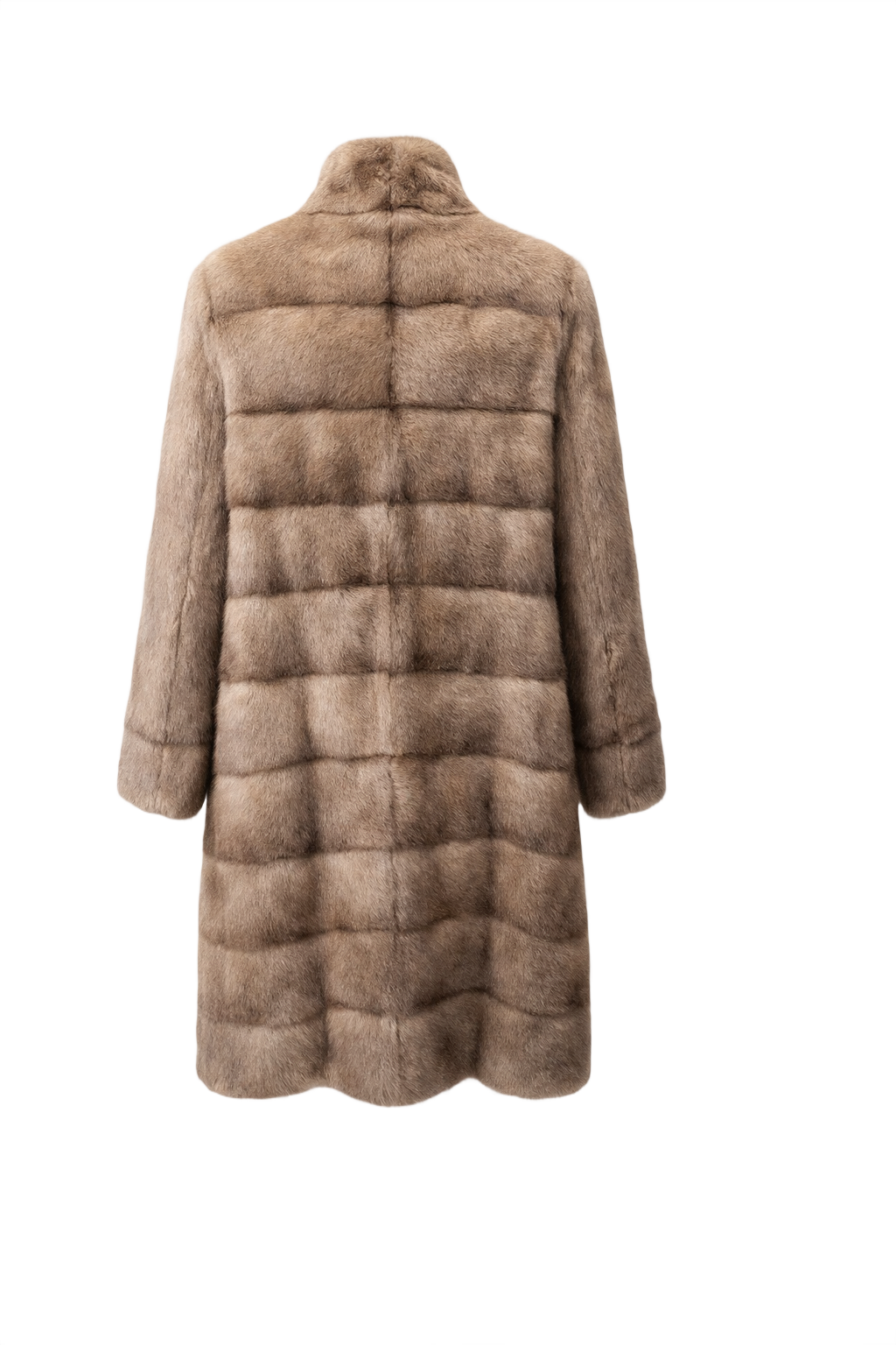 1990s Beige Fur Coat - Back View