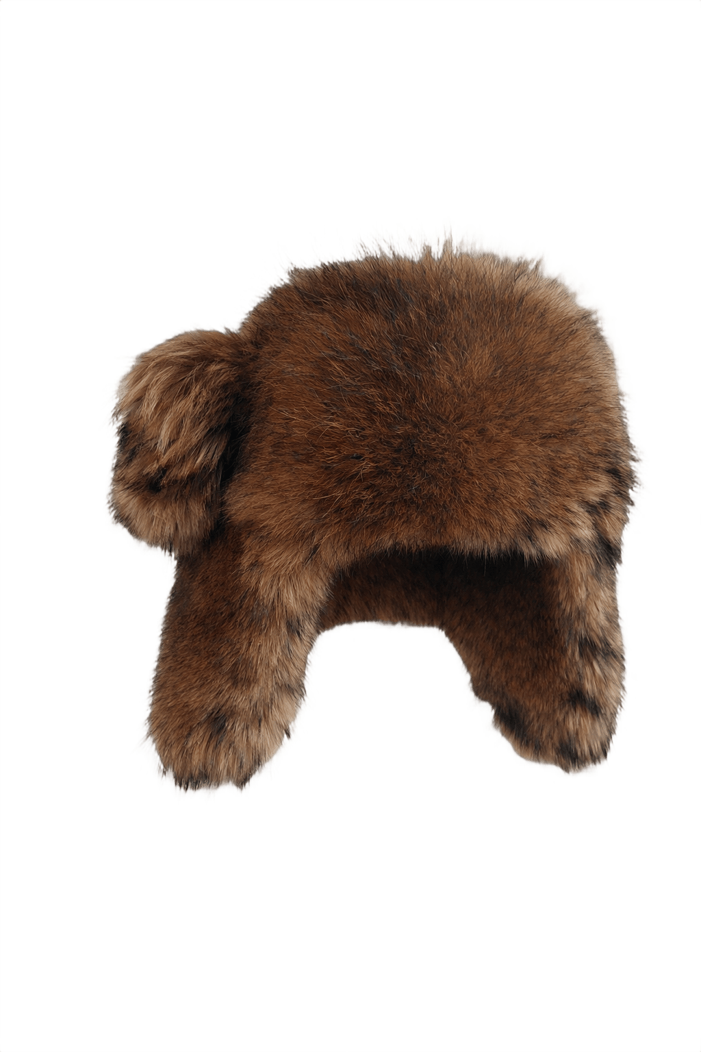 1980s Brown Fur Hat - Front View