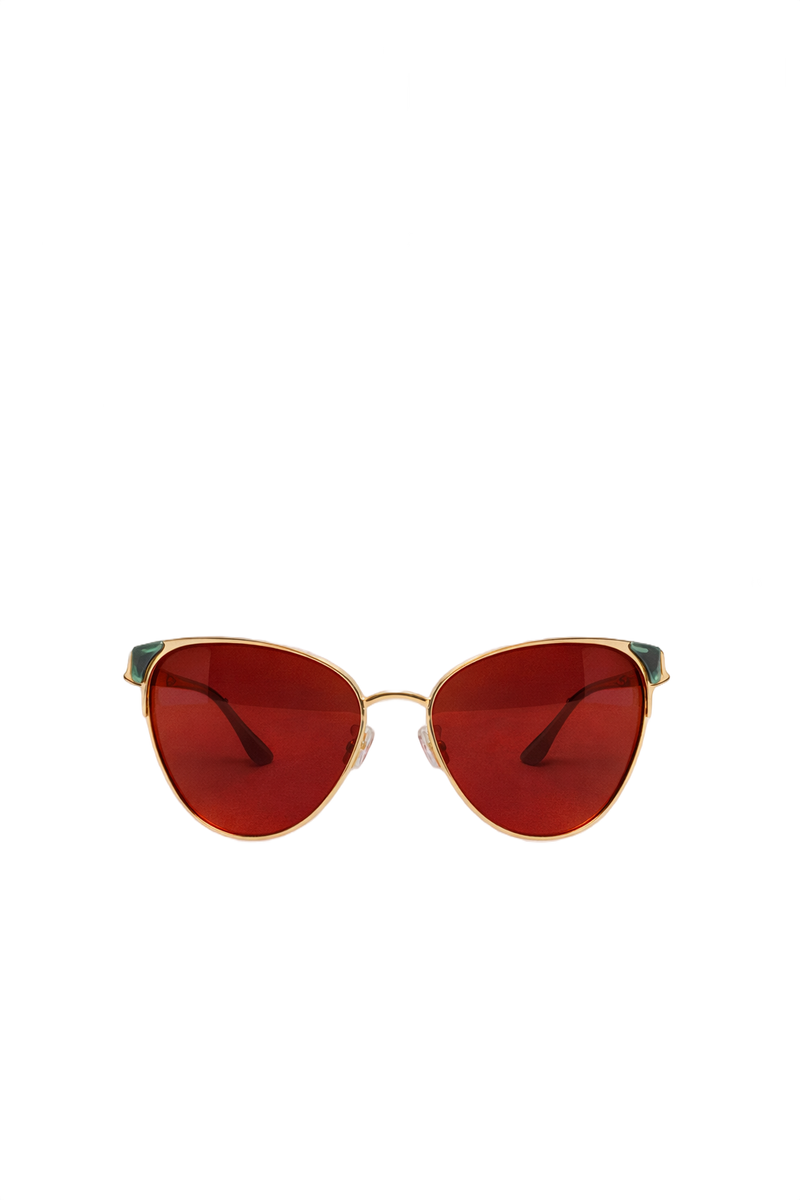 1970s Gold Metal Sunglasses - Front View