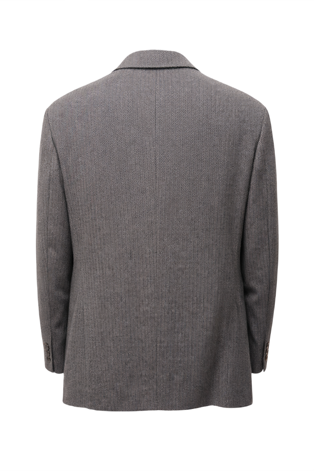 1980s Gray Wool Blazer - Back View
