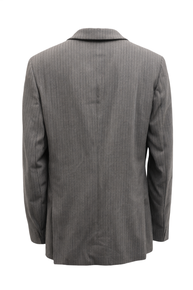 1970s Grey Wool Blazer - Back View