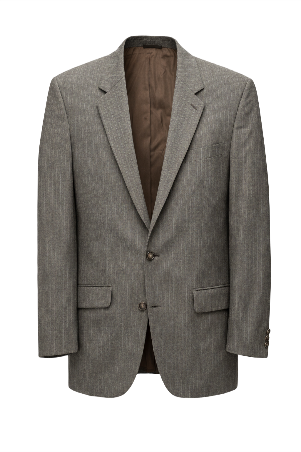 1970s Grey Wool Blazer - Front View