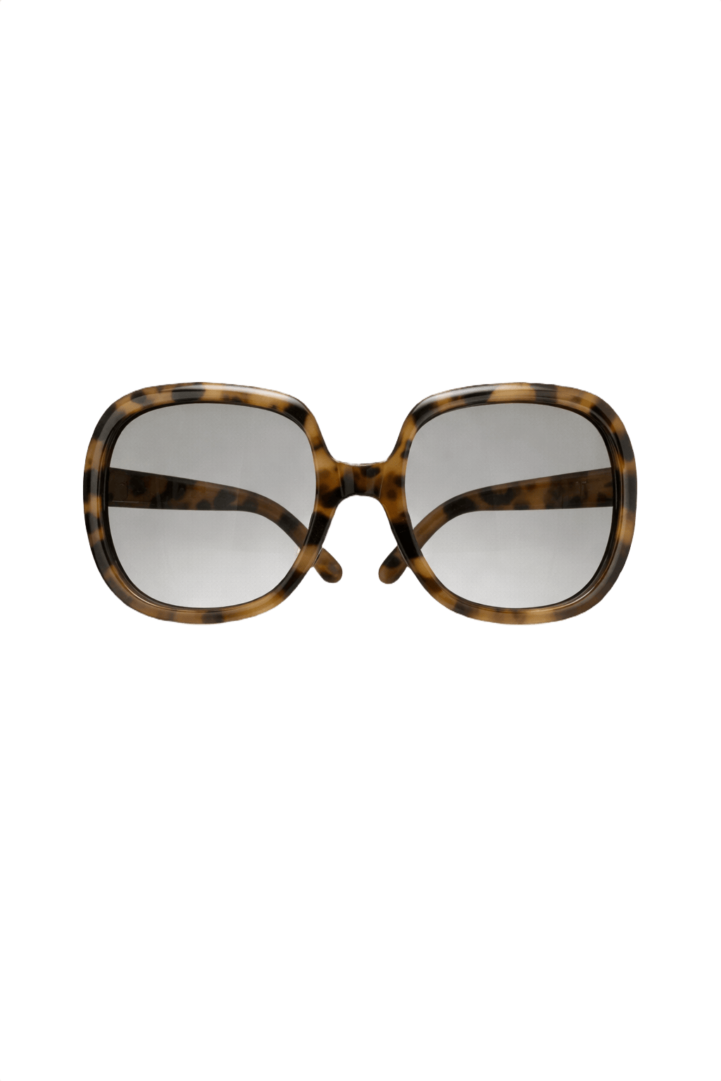 1980s Brown Plastic Sunglasses - Front View