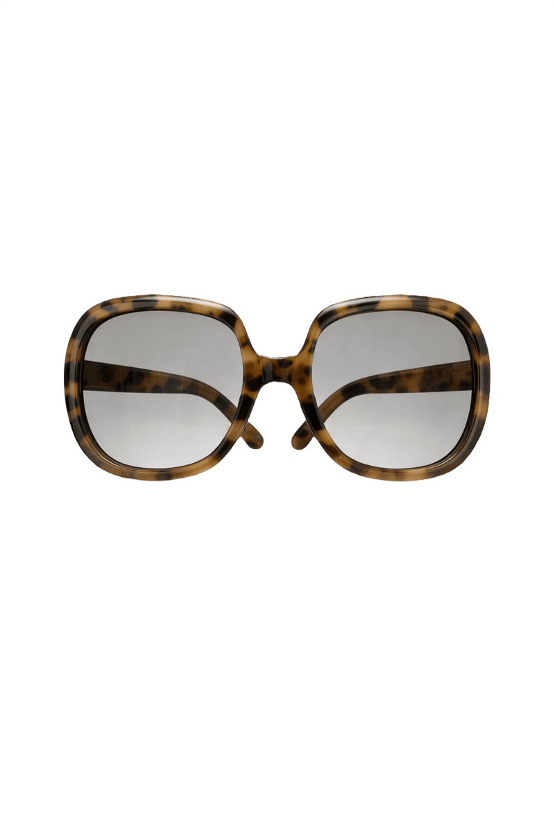 1980s Brown Plastic Sunglasses - Front View