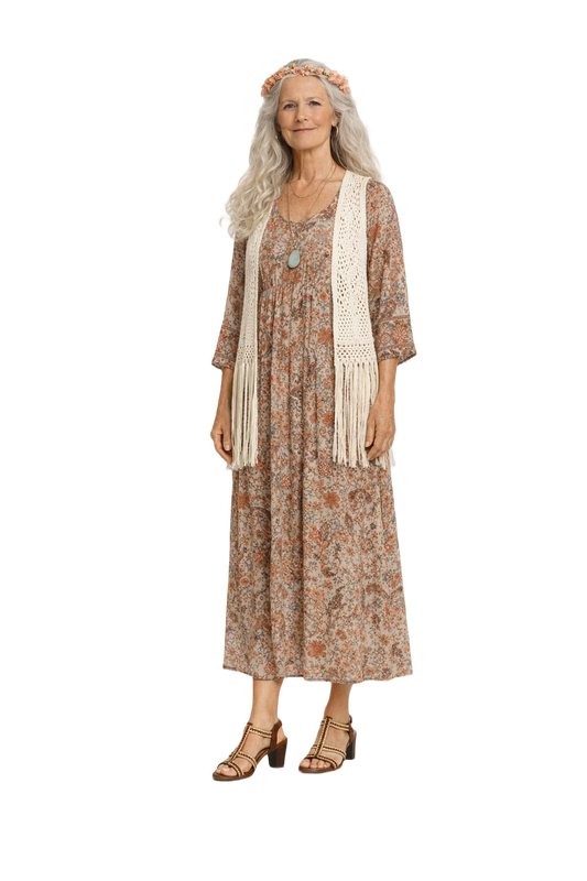 1970s Brown Leather Sandals - Model