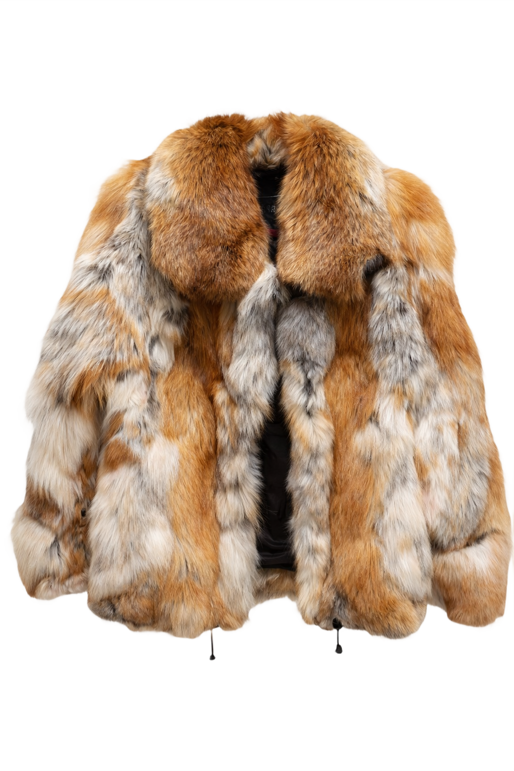 1980s Multicolor Fur Coat - Front View
