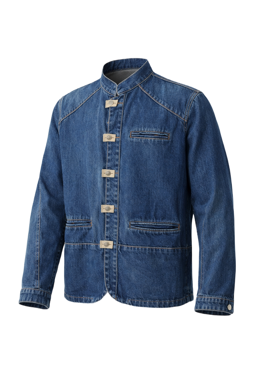 1980s Blue Denim Jacket - Front View