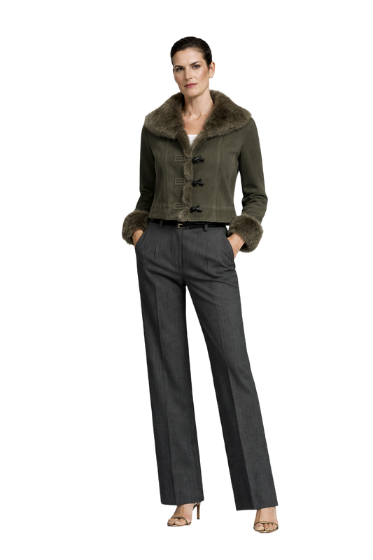 1990s Olive Green Suede Jacket - Model