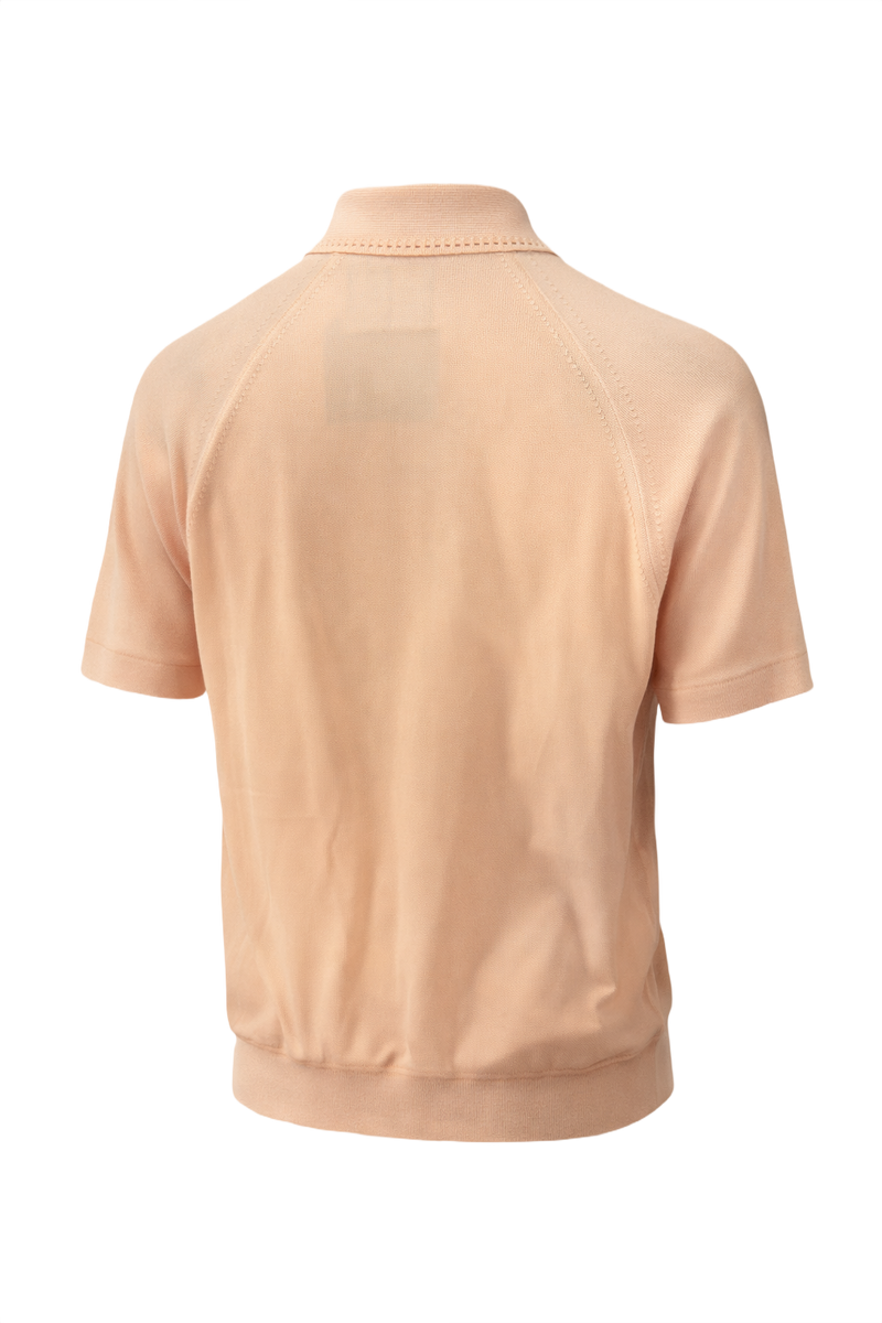 1960s Beige Synthetic Blend Shirt - Back View