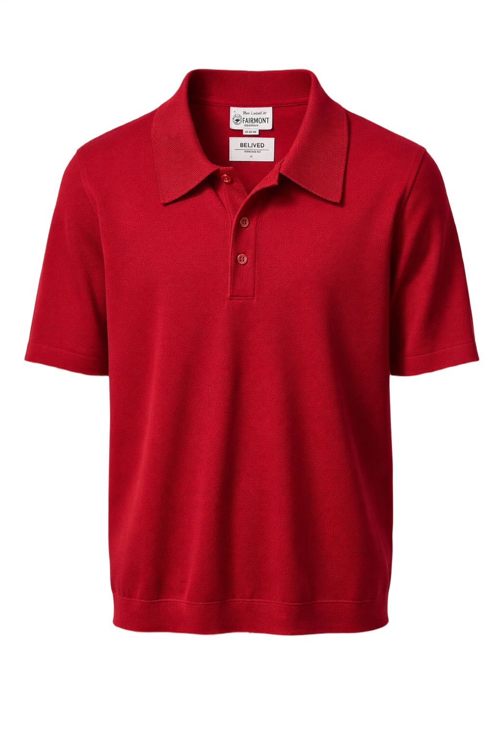 1960s Red Cotton Polo - Front View