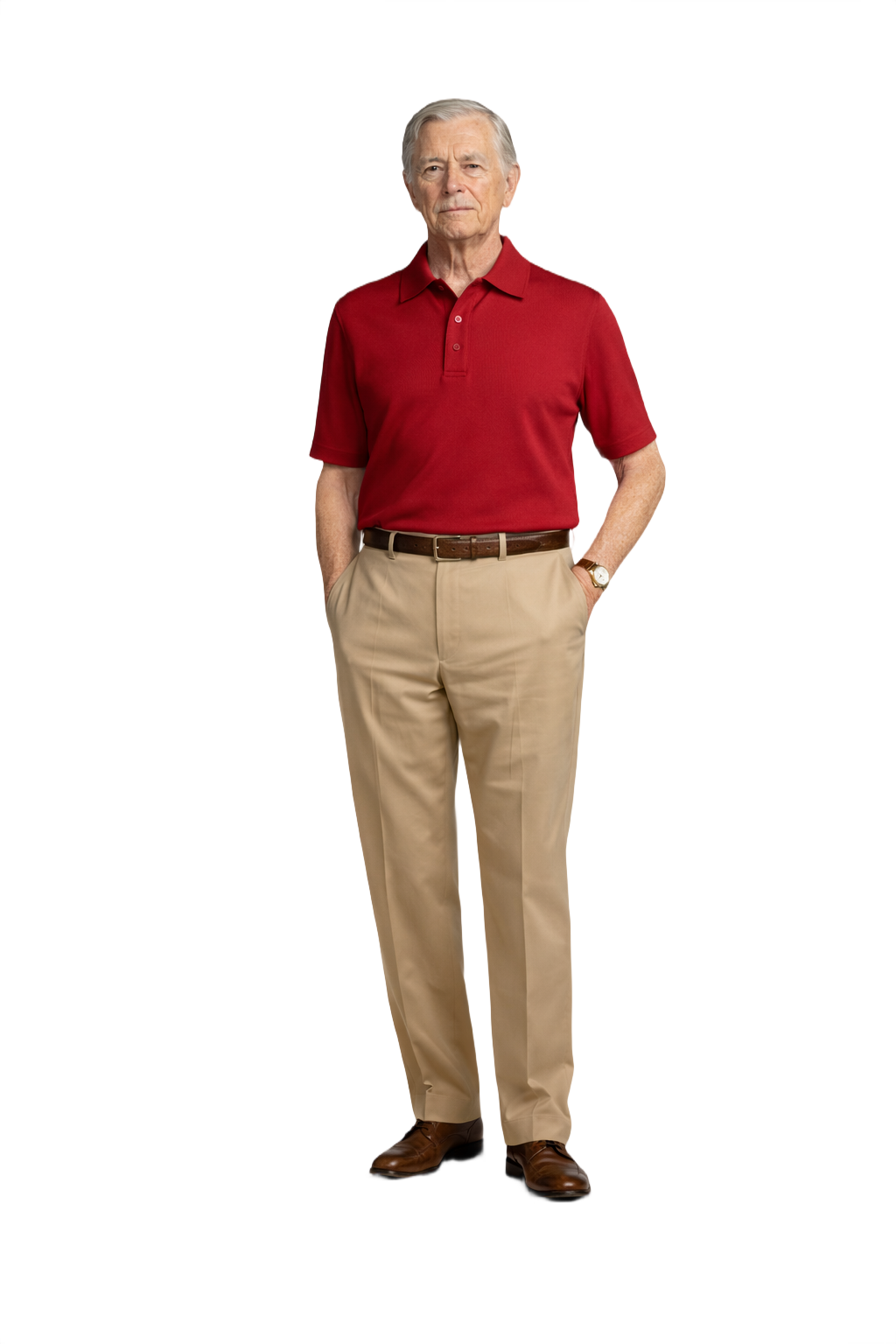 1960s Red Cotton Polo - Model