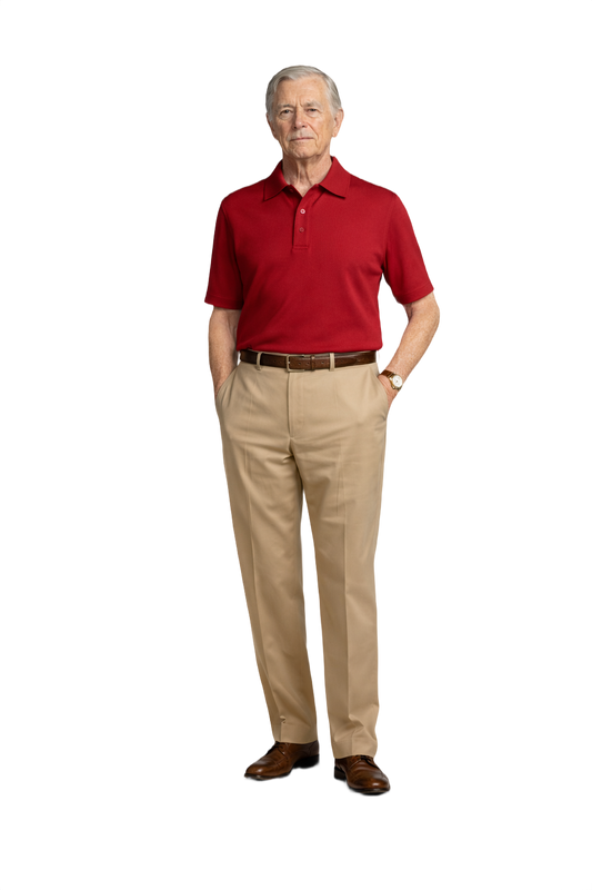 1960s Red Cotton Polo - Model