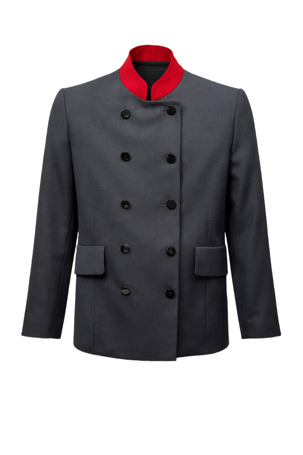 1980s Gray Wool Jacket - Front View