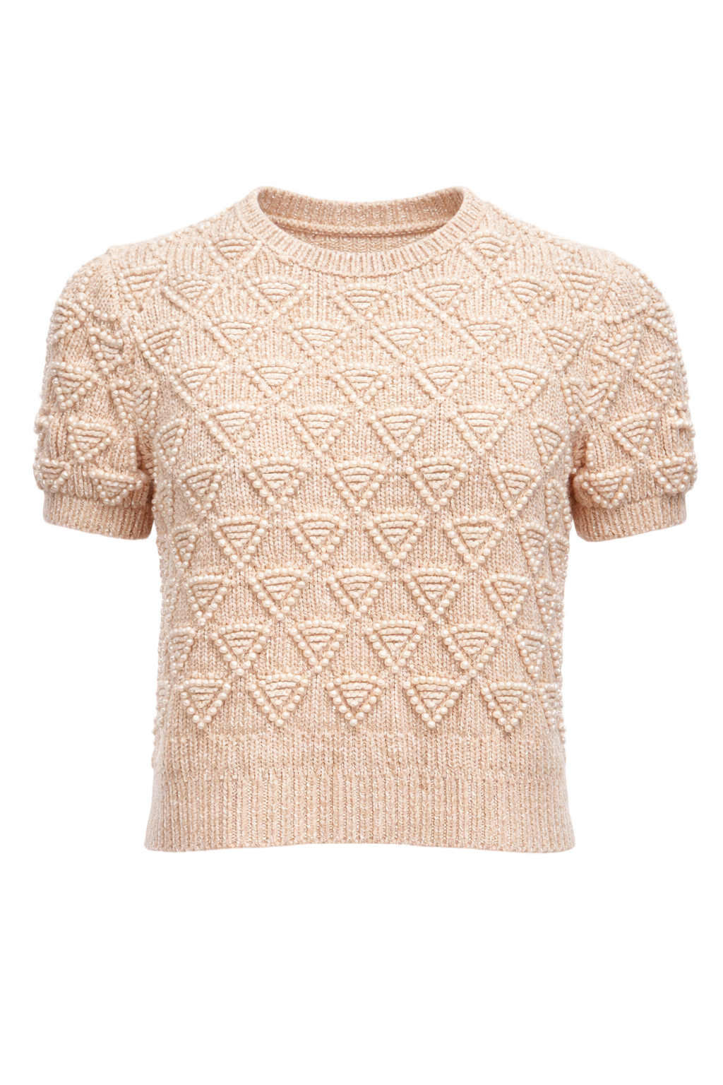 1990s Cream Wool Sweater - Front View