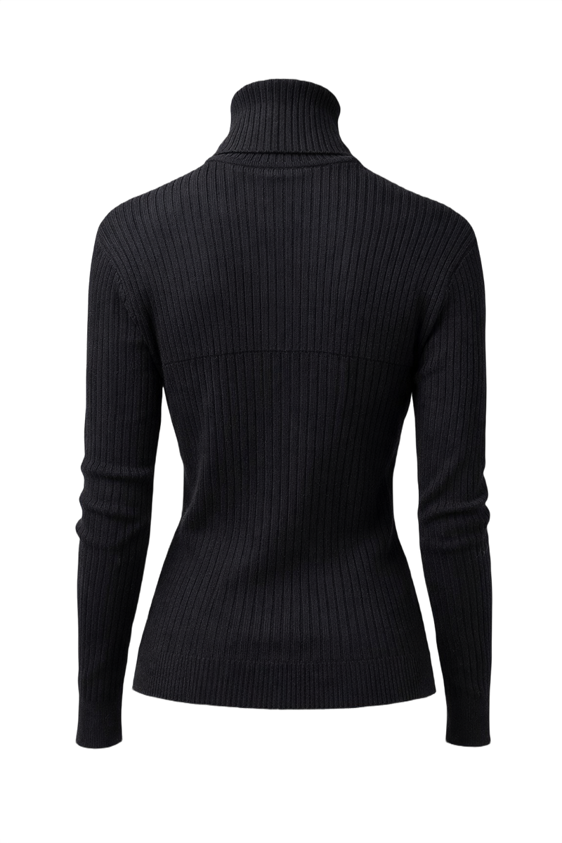 1990s Black Wool Sweater - Back View
