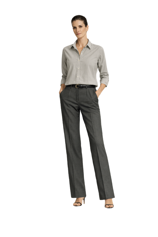 1990s Light Grey Cotton Shirt - Model