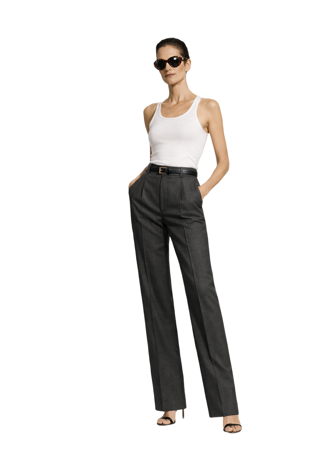 1990s Brown Plastic Sunglasses - Model