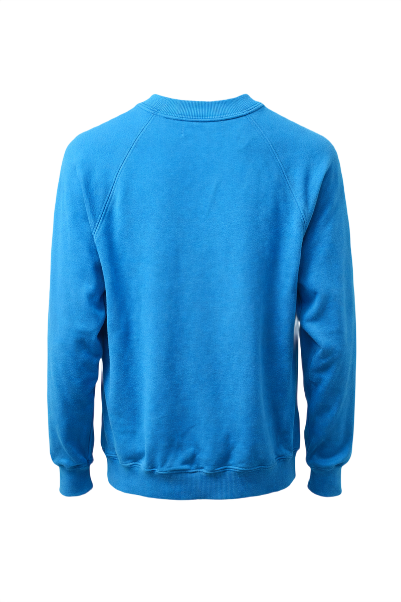 1990s Blue Cotton Blend Sweater - Back View