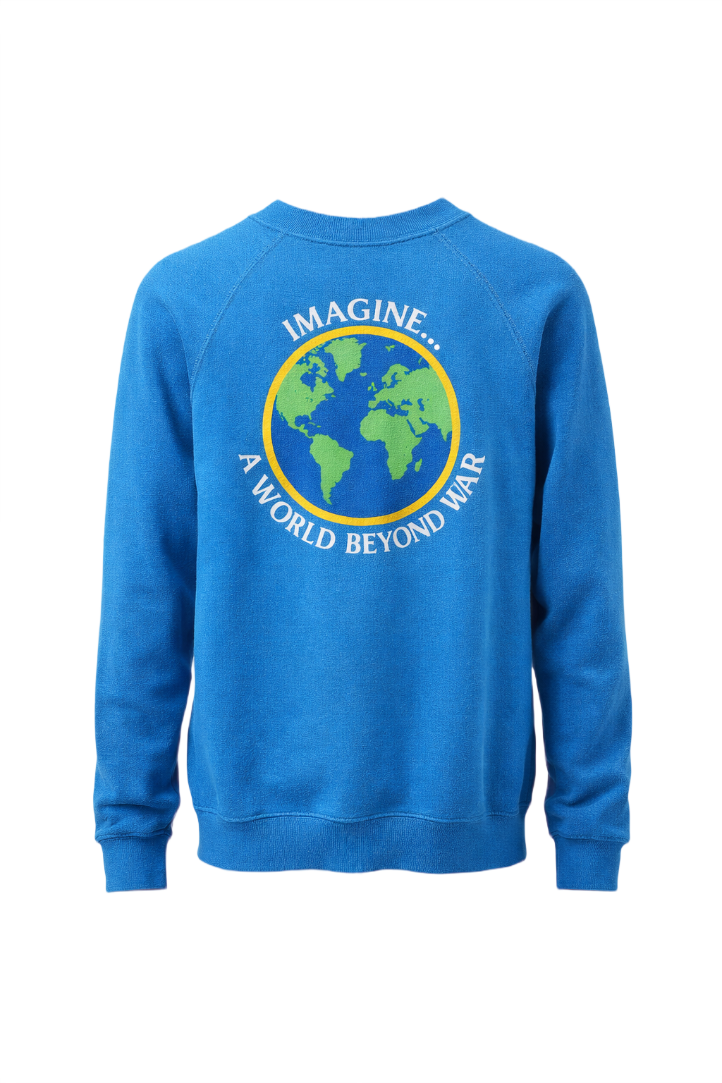 1990s Blue Cotton Blend Sweater - Front View