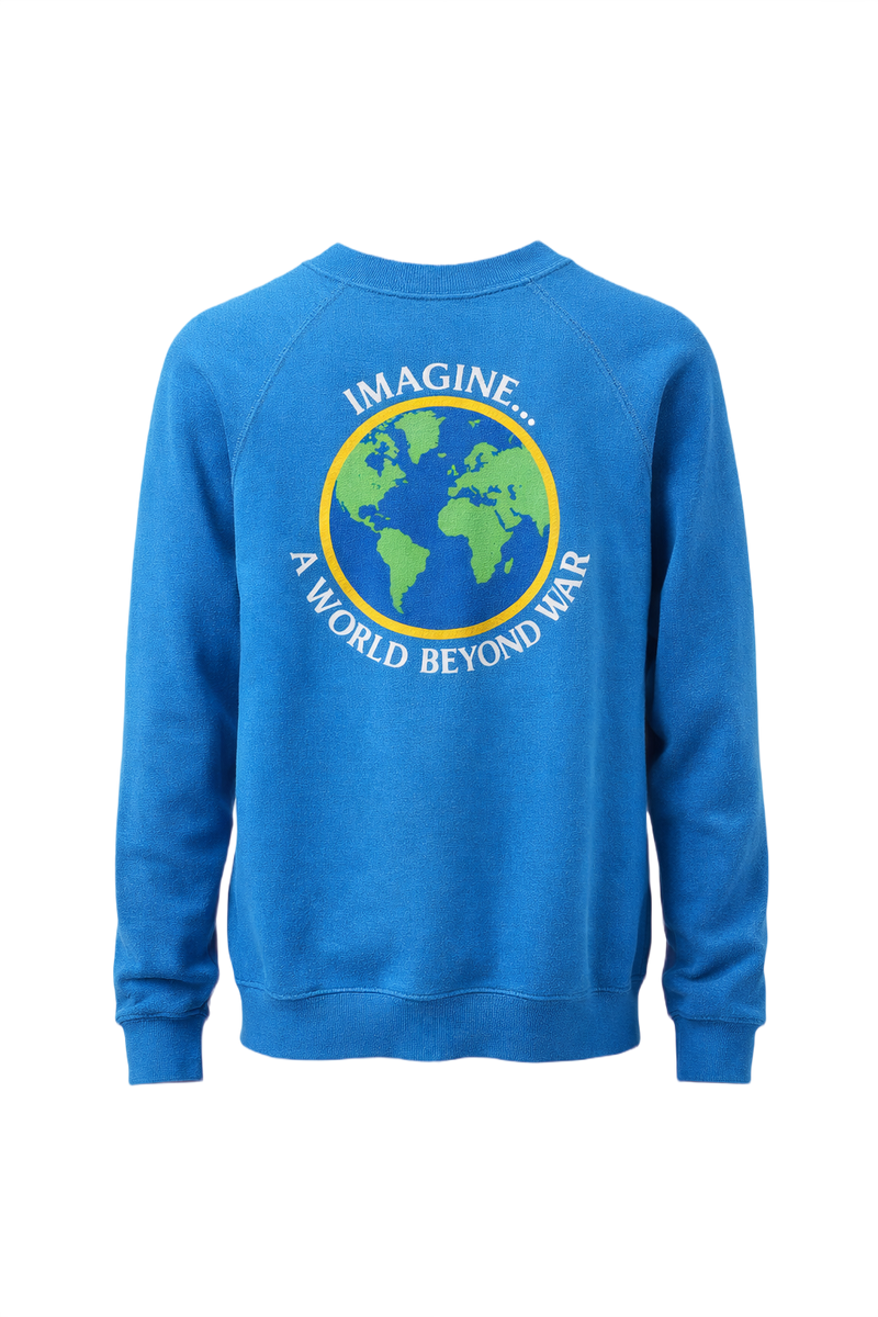 1990s Blue Cotton Blend Sweater - Front View