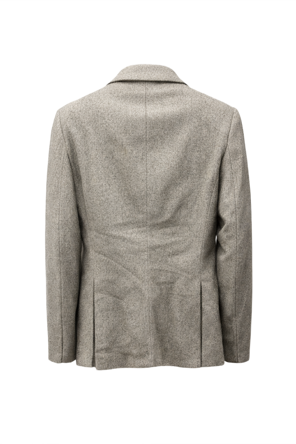 1980s Gray Wool Blazer - Back View