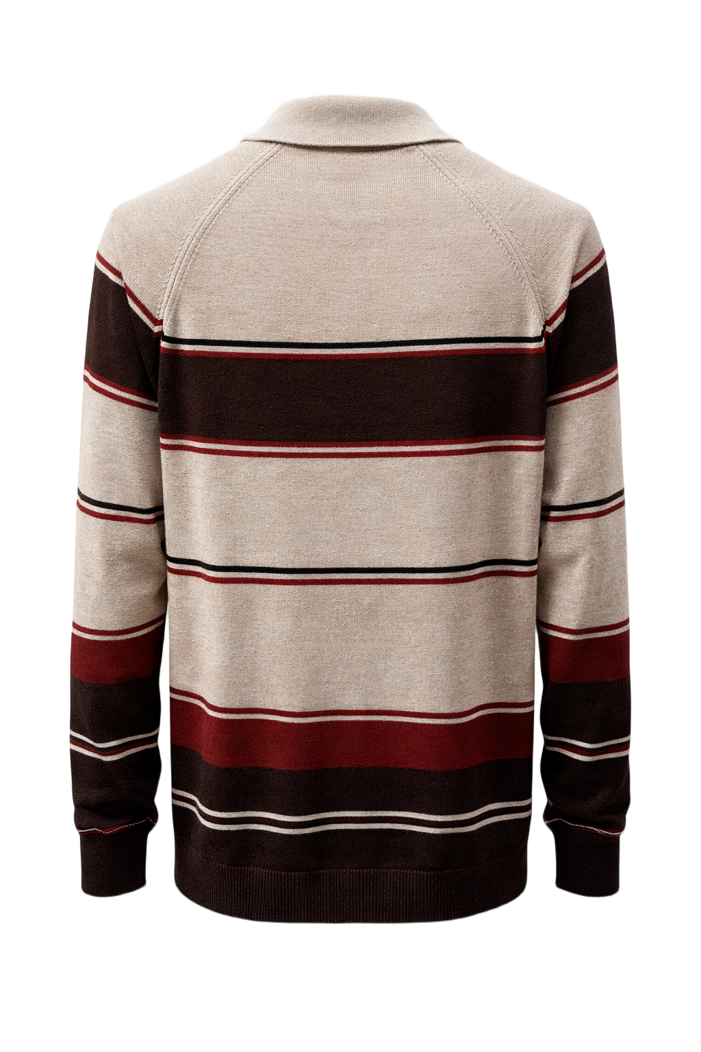 1980s Beige Cotton Blend Sweater - Back View