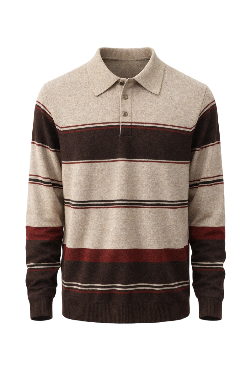 1980s Beige Cotton Blend Sweater - Front View