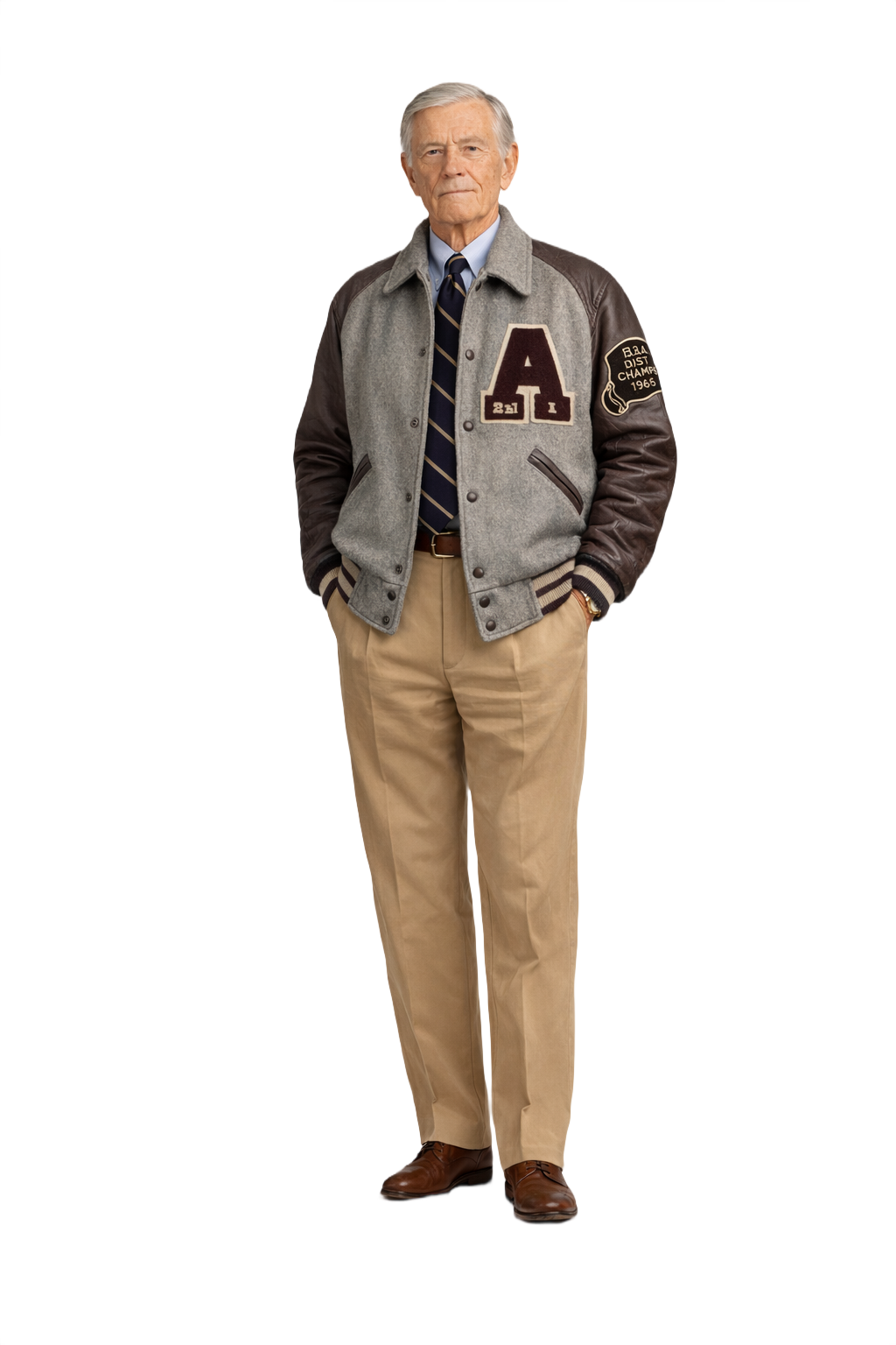 1960s Grey Wool Jacket - Model