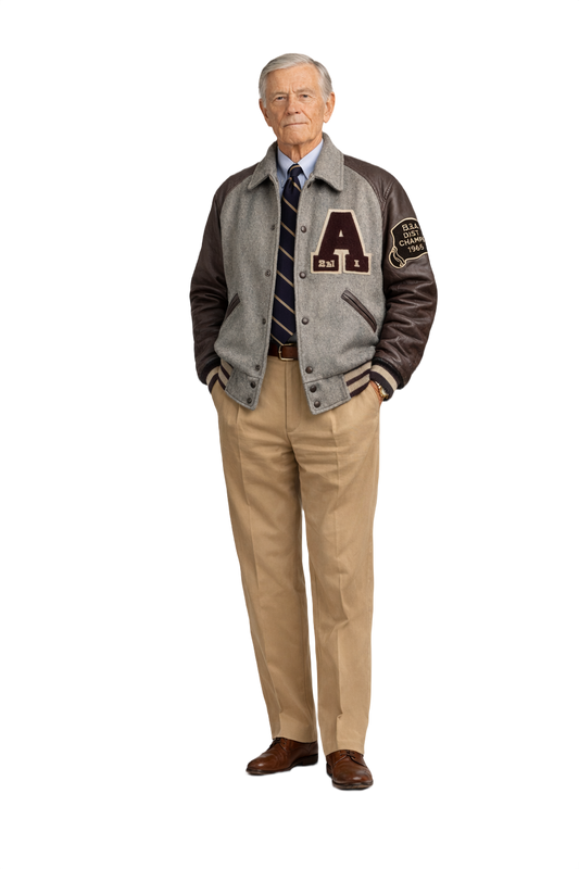 1960s Grey Wool Jacket - Model