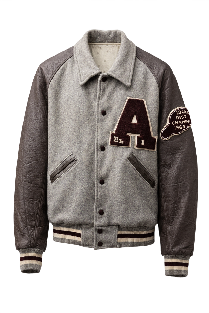 1960s Grey Wool Jacket - Front View