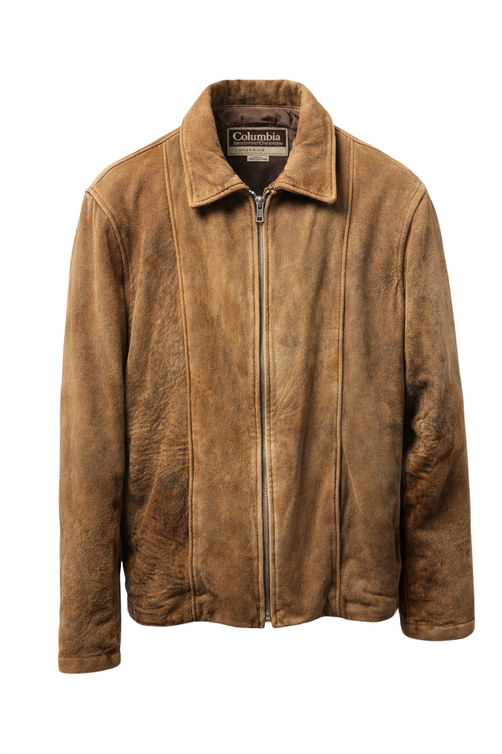 1990s Brown Leather Jacket - Front View