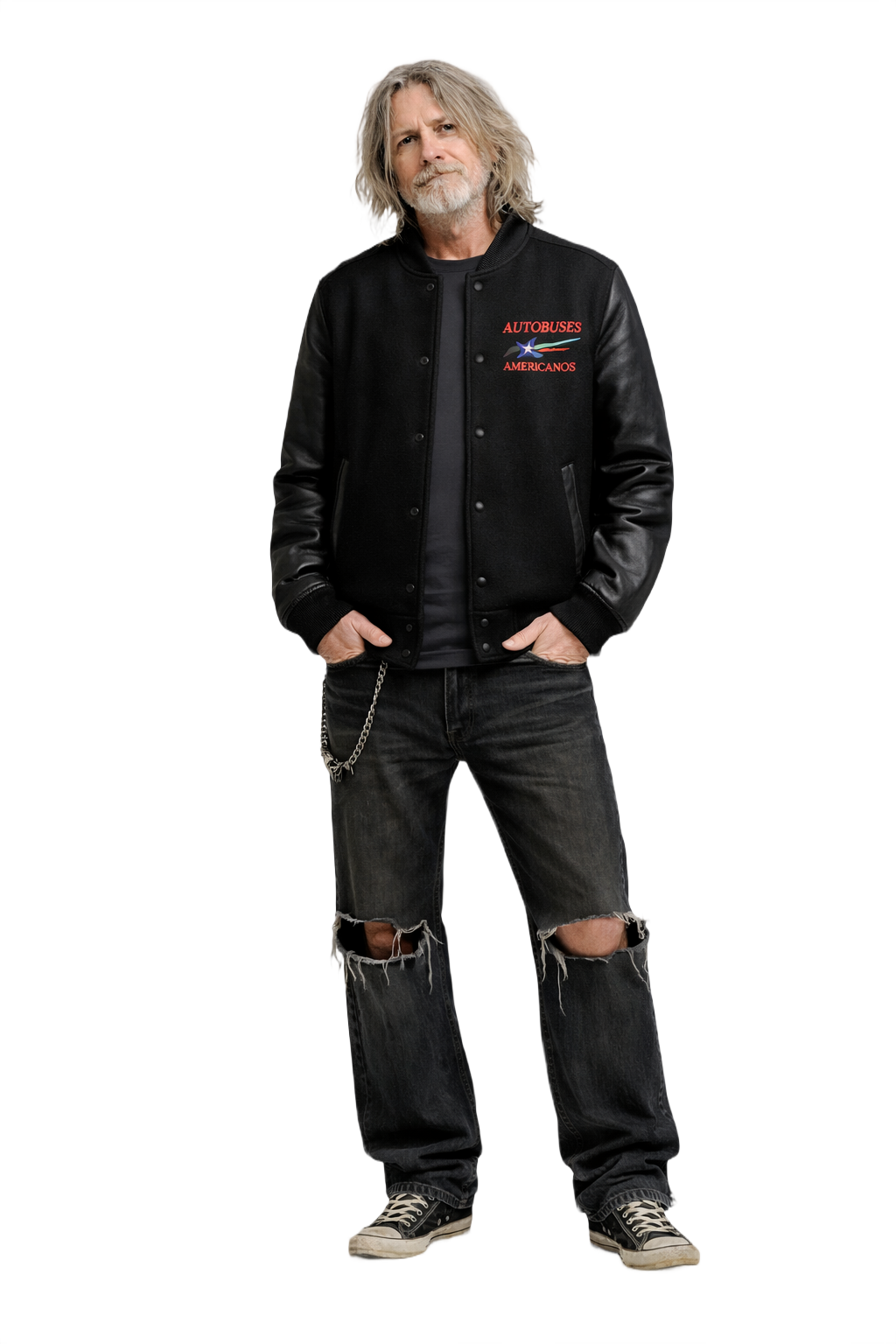 1990s Black Wool Jacket - Model
