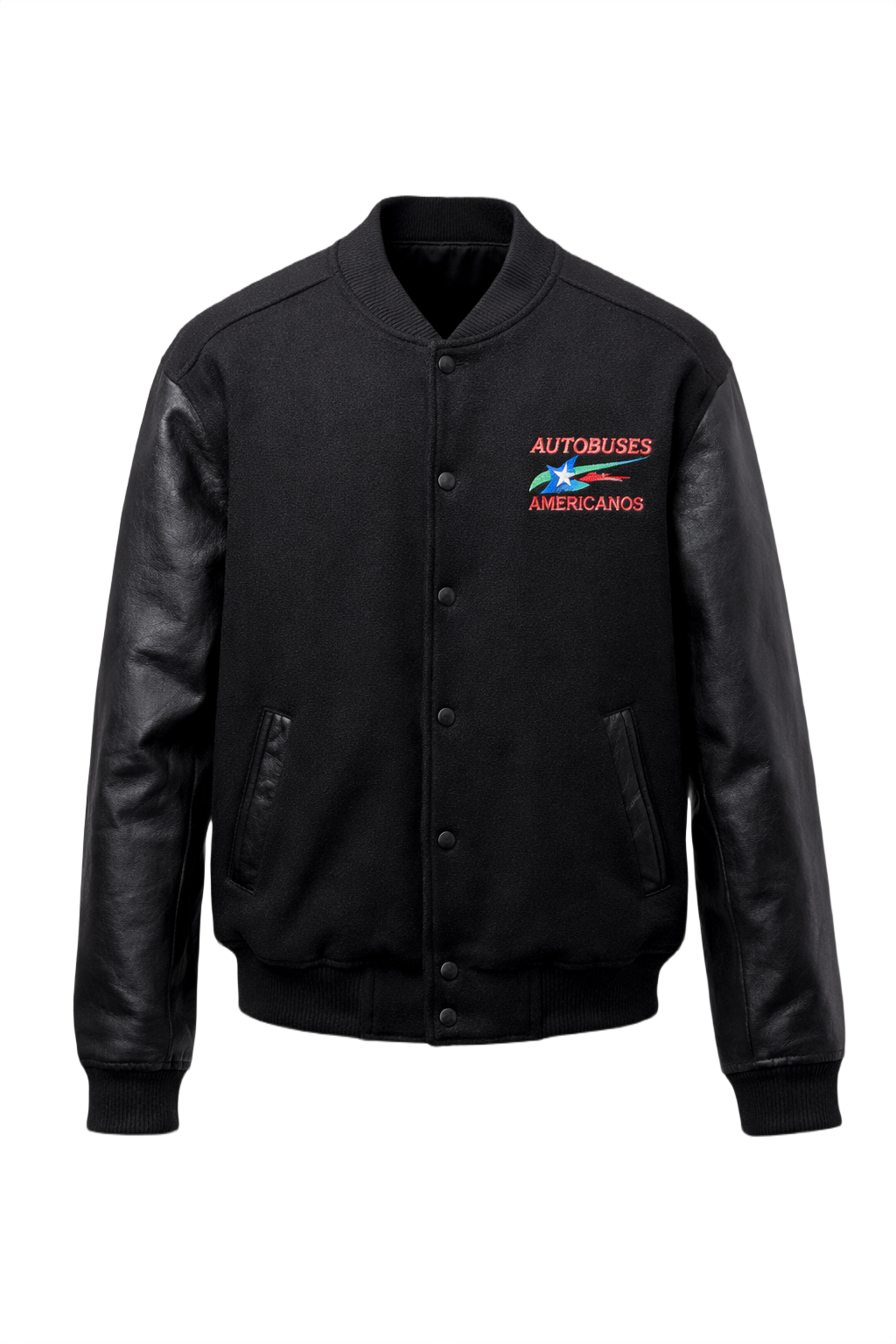 1990s Black Wool Jacket - Front View