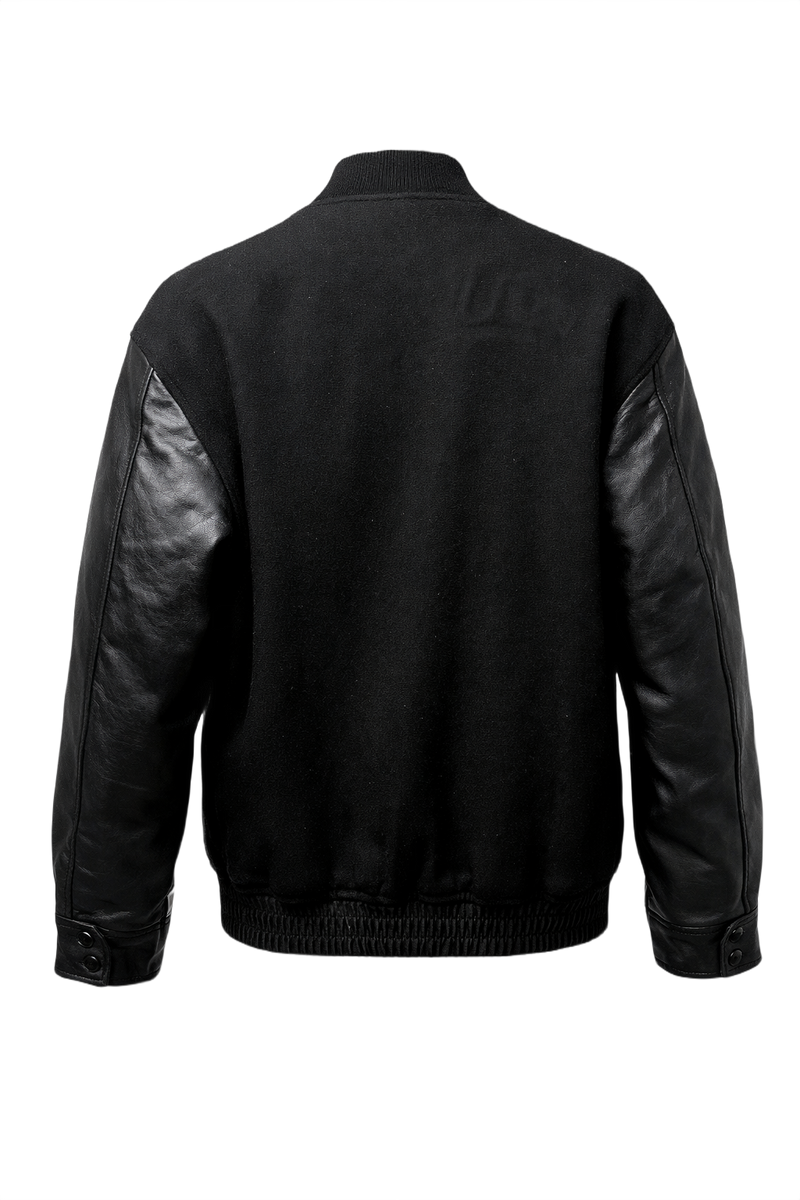 1990s Black Wool Jacket - Back View