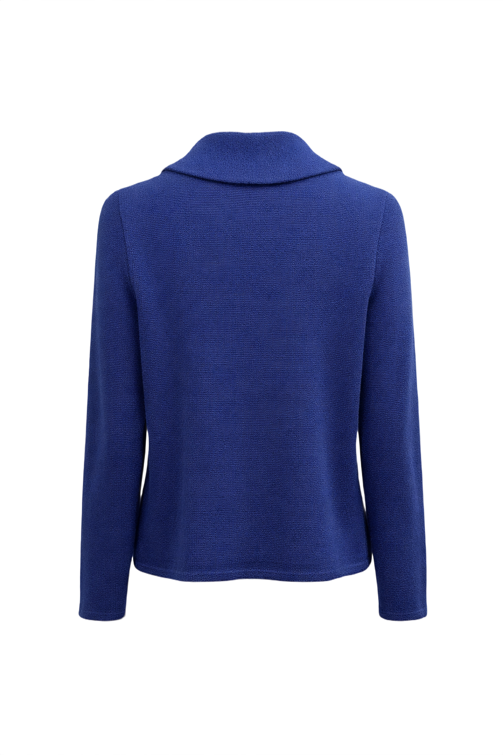 1960s Blue Wool Cardigan - Back View