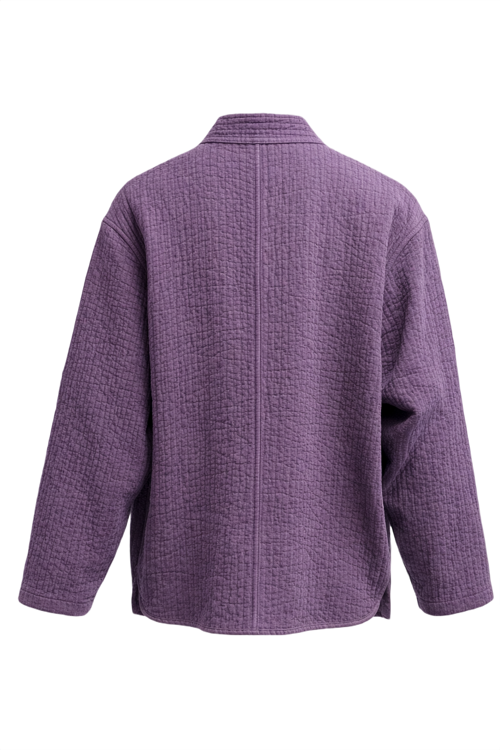 1970s Purple Cotton Blend Jacket - Back View
