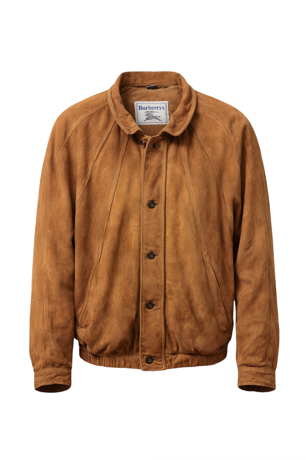 1970s Tan Leather Jacket - Front View