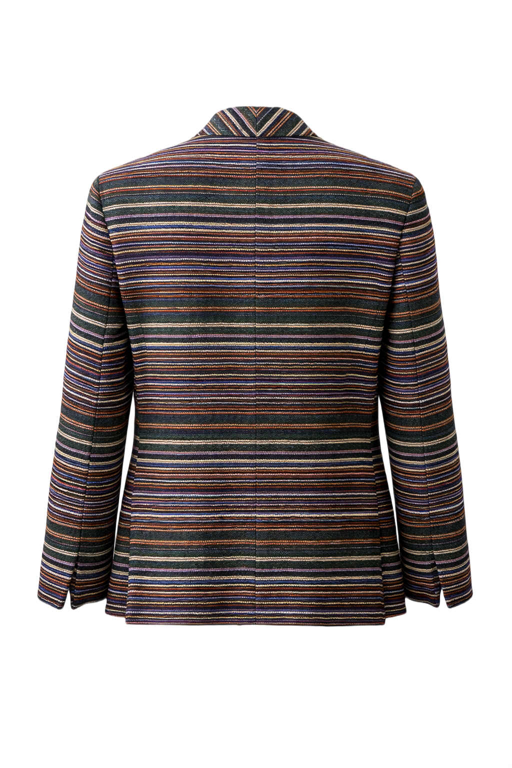 1980s Green Wool Blazer - Back View