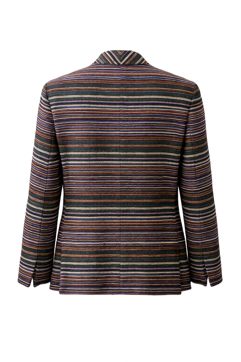 1980s Green Wool Blazer - Back View