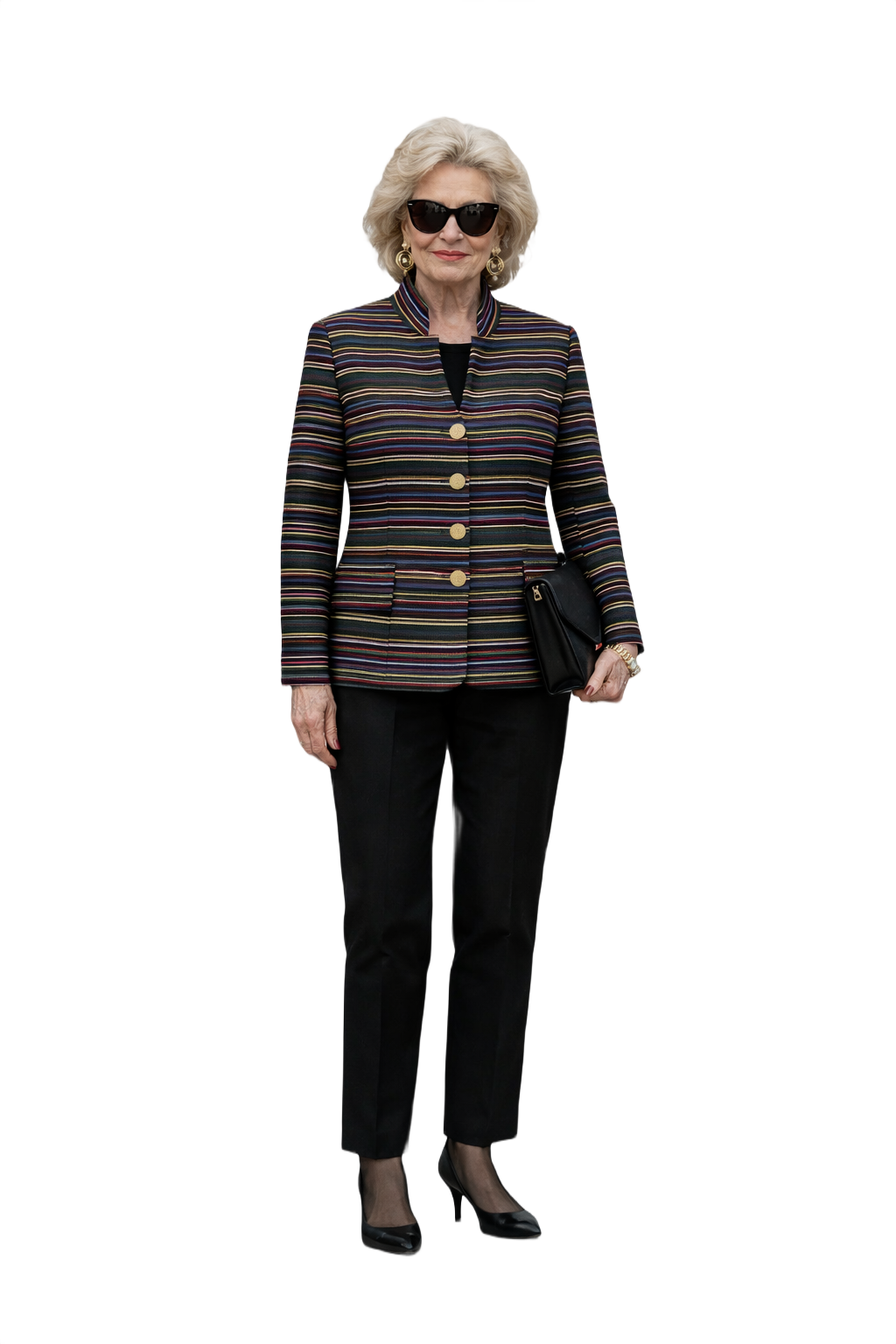 1980s Green Wool Blazer - Model