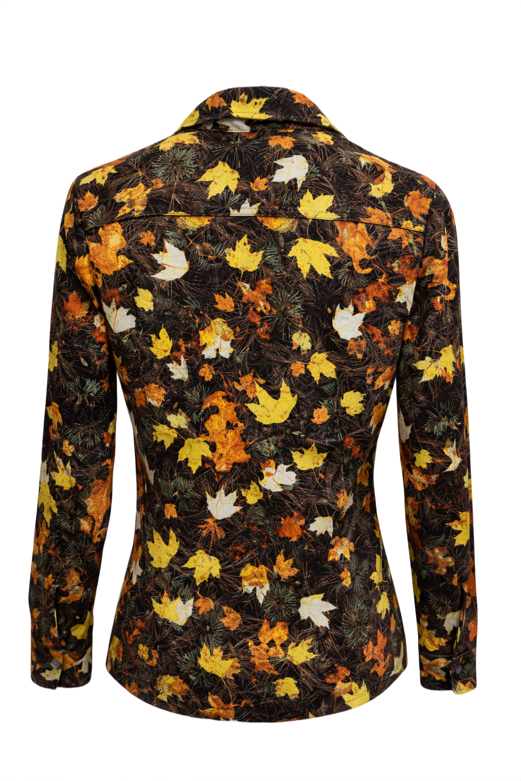 1970s Brown Cotton Shirt - Back View
