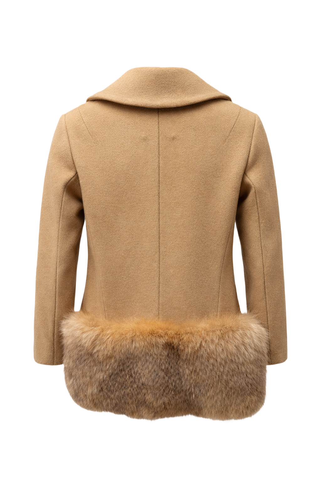 1980s Camel Wool Jacket - Back View