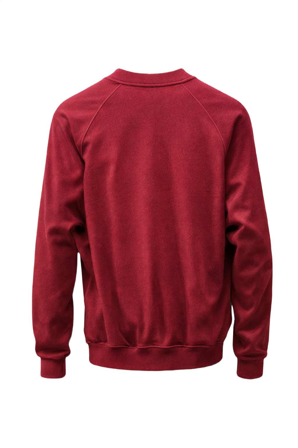 1990s Burgundy Cotton Blend Sweater - Back View